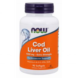 Cod Liver Oil, Extra Strength 1,000 mg - 90 Softgels