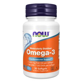 Omega-3 Fish Oil, Molecularly Distilled - 30 Softgels
